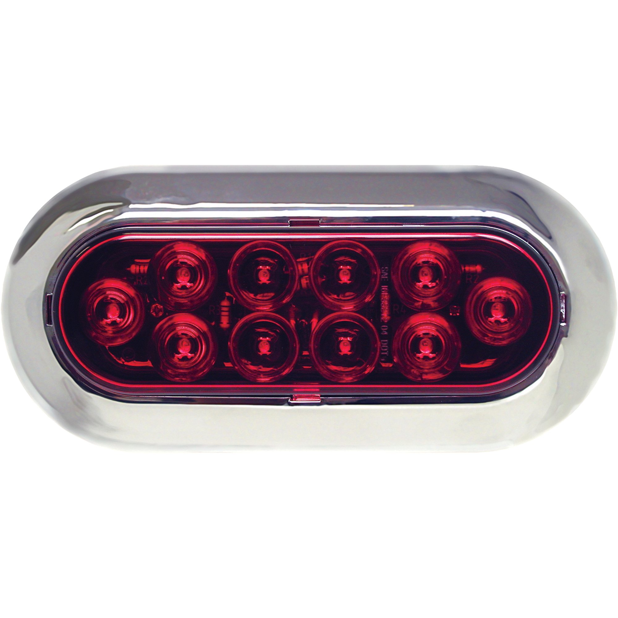 Peterson Manufacturing Piranha Oval LED Stop/Turn/Tail Trailer Light — 7 1/2in. x 3 1/4in., Surface Mount, Model# V423XR-4